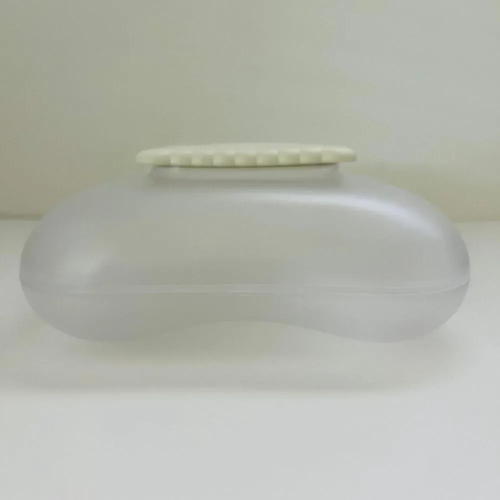A di ALESSI Mary Biscuit Box, Translucent Body, White Lid